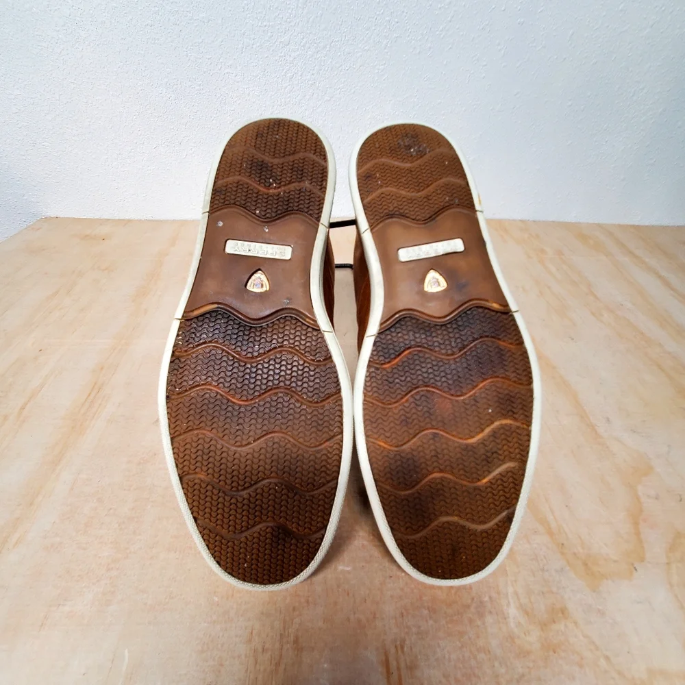 Sperry Top-Sider Tan Leather Boat Sneaker Shoes Size 11.5 M - Picture 8 of 8